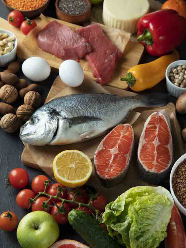 top view real food pyramid health 2